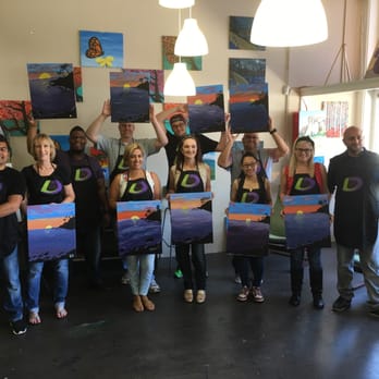 Brushstrokes - loanDepot's Call Monitoring department team building. - Venues & Event Spaces Near Me