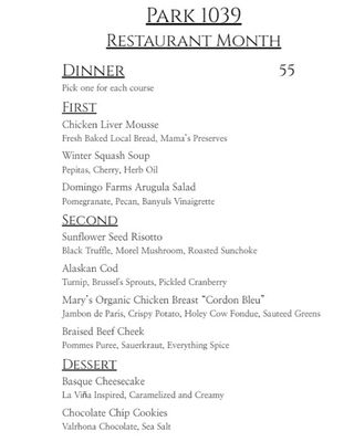 Menu photo 6 Park 1039 San Luis Obispo, CA Menu photo 6 Park 1039 San Luis Obispo, CA