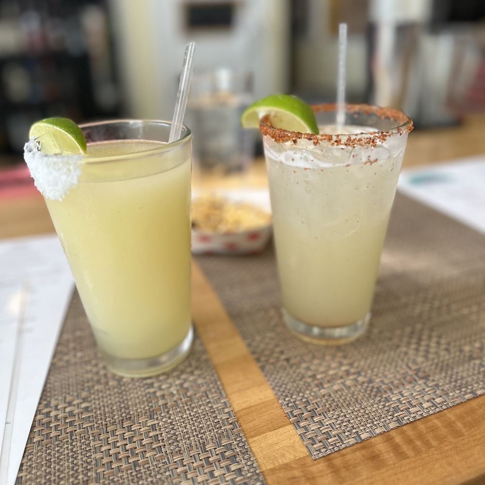 El Pavo Real - Frozen and rocks house margs (half price during happy hour) - Mexican Near Me - New Orleans, Louisiana