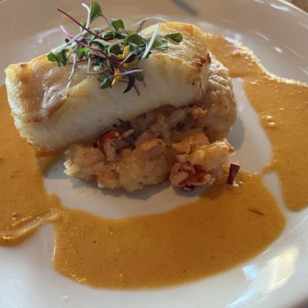 Chart House - sea bass & lobster risotto - Seafood Near Me - Monterey, California Chart House - sea bass & lobster risotto - Seafood Near Me - Monterey, California