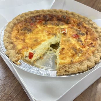 The Cake Shop - Cowboy quiche - sausage, onion, pepper, and cheese. - Bakeries Near Me - Tallahassee, Florida The Cake Shop - Cowboy quiche - sausage, onion, pepper, and cheese. - Bakeries Near Me - Tallahassee, Florida