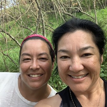 Kealia Trail - Me and my sister enjoying the trail - Hiking Near Me Kealia Trail - Me and my sister enjoying the trail - Hiking Near Me