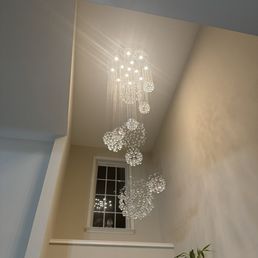 Chandelier installation and assembly!