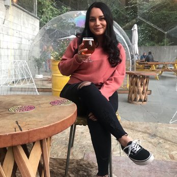 Lake Arrowhead Brewing - My beautiful girlfriend enjoying the beer - Breweries Near Me - Lake Arrowhead, California