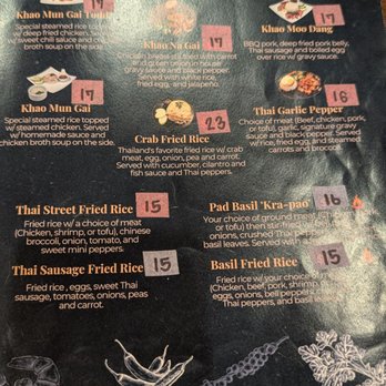 Sabye - Menu - Thai Near Me - Sherwood, Oregon