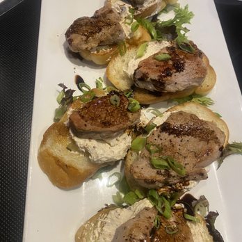 Side Bar - Pork Tenderloin Crostini - Sports Bars Near Me - Eugene, Oregon