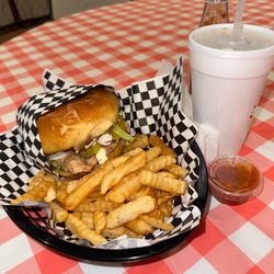 Country Hub Cafe & Banquet Center - Chicken breast sandwich, French fries, and drink