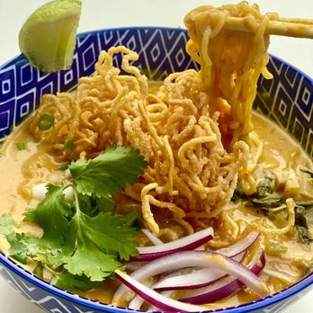 Khao Yai Thai Kitchen - Khao Soi : egg noodles in yellow curry soup - Thai Near Me - Beaverton, Oregon Khao Yai Thai Kitchen - Khao Soi : egg noodles in yellow curry soup - Thai Near Me - Beaverton, Oregon