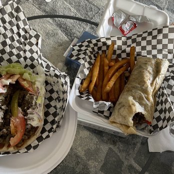 MidEast Eats - Gyros (left) and shawarma (right) - Middle Eastern Near Me - Phoenix, Arizona
