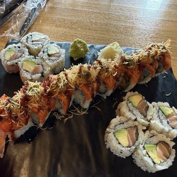 Japomen Vienna - Red dragon roll and salmon and avocado roll - Japanese Near Me - Vienna, Virginia Japomen Vienna - Red dragon roll and salmon and avocado roll - Japanese Near Me - Vienna, Virginia