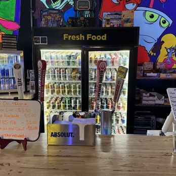 Hooligans Family Fun - Bar area! Lots of local and national brands of beer, seltzer, cider, and wine. They also have soft drinks and Gatorade ! - Mini Golf Near Me - Alabaster, Alabama