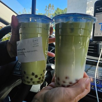 Ding Tea Near Disney - Matcha Milk Tea with boba - Coffee & Tea Near Me - Anaheim, California