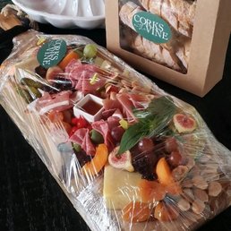 What a delicious and beautifully arranged assortment of cheeses, meats and fruits. My guests loved it!