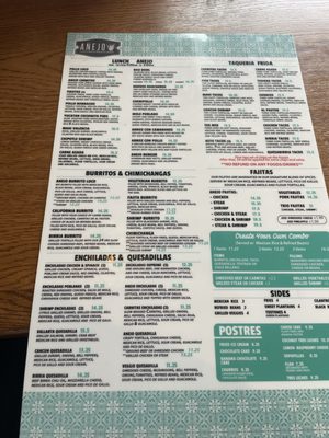 Menu photo 5 Anejo Cocina Mexicana Yulee, FL Menu photo 5 Anejo Cocina Mexicana Yulee, FL