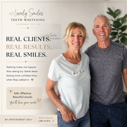 Lovely Smiles Teeth Whitening - Teeth Whitening made accessible. Same-day results. No trays. In-office cosmetic teeth whitening