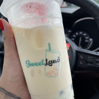Sweetland - Jasmine Green Milk Tea - Coffee & Tea Near Me - Humble, Texas Sweetland - Jasmine Green Milk Tea - Coffee & Tea Near Me - Humble, Texas