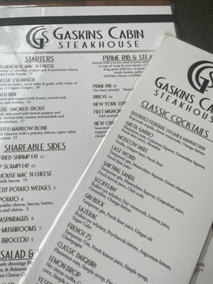 Menu photo 3 Gaskins Cabin Steakhouse Eureka Springs, AR Menu photo 3 Gaskins Cabin Steakhouse Eureka Springs, AR