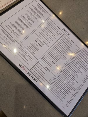 Menu photo 5 Prezzo Italian Restaurant & Bar - Palm Beach Gardens Palm Beach Gardens, FL
