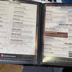 Bonfire Restaurant - Menu