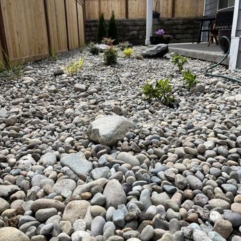 Premium Landscape Services - Out with the old lawn, in with the dry creek bed! - Landscaping Near Me - Olympia, Washington