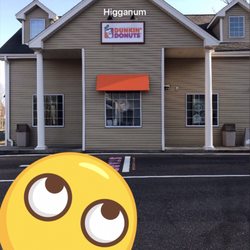Dunkin' - Photobomber is rolling his eyes because I'm having a sandwich at a Dunkin Donuts.