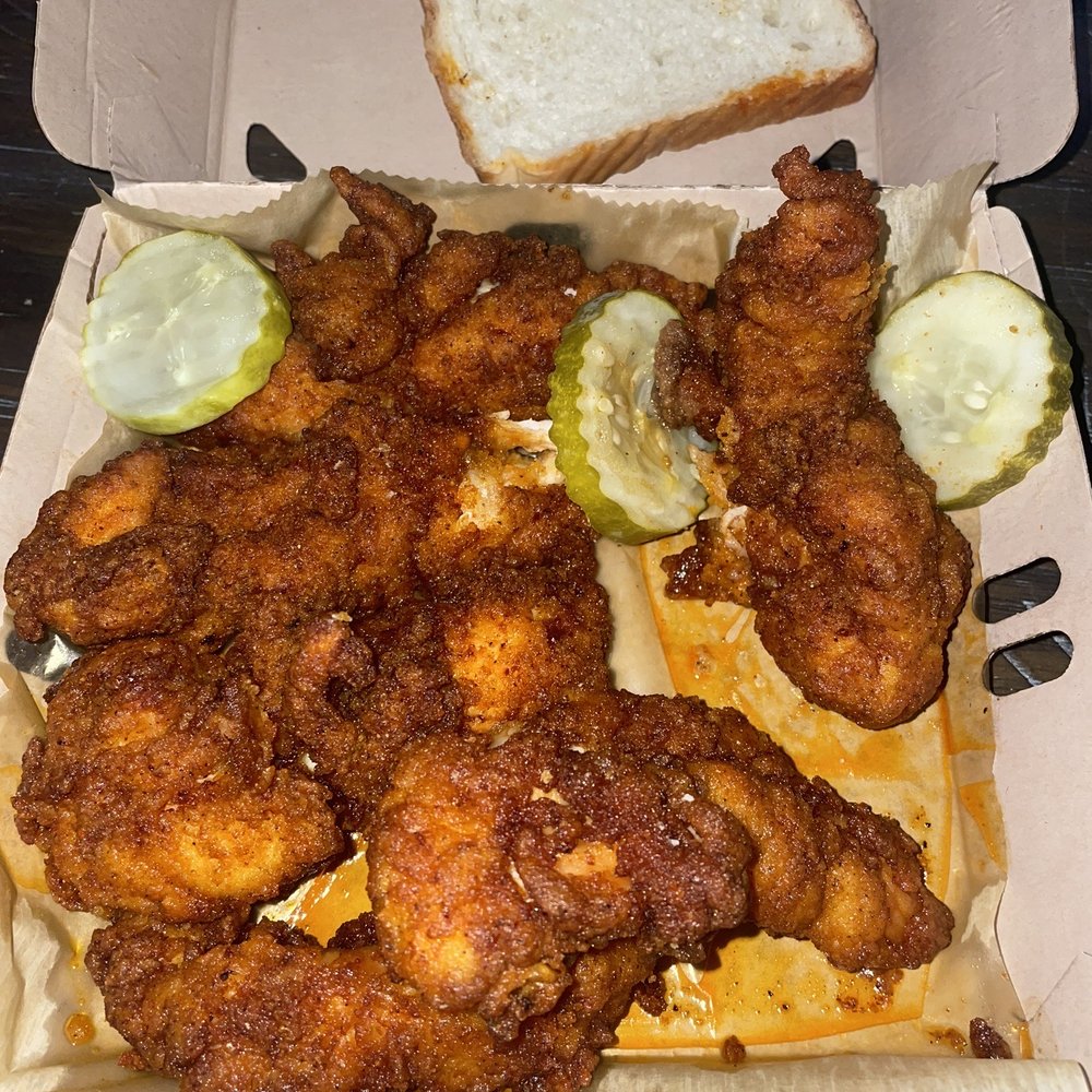 Chuck's Hot Chicken - Chicken Tenders (5) level 2 - Chicken Shop Near Me - O'Fallon, Missouri Chuck's Hot Chicken - Chicken Tenders (5) level 2 - Chicken Shop Near Me - O'Fallon, Missouri
