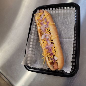 The Lunch Box - Footlong with Sauce, Cheese and Onion - Sandwiches Near Me - Chillicothe, Ohio The Lunch Box - Footlong with Sauce, Cheese and Onion - Sandwiches Near Me - Chillicothe, Ohio