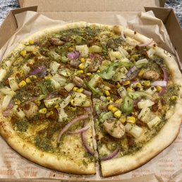 My personal pizza with a vegan flair! My personal pizza with a vegan flair!