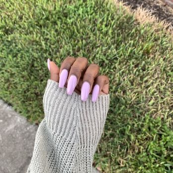 Varsity Nails - Coffin nails done by Ms. Jennie - Nail Salons Near Me - Oviedo, Florida
