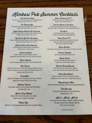 Menu photo 1 Kimkasi Pub Fontana, WI Menu photo 1 Kimkasi Pub Fontana, WI
