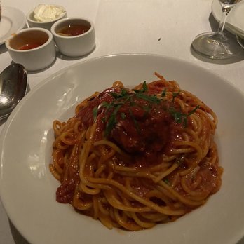 Bistecca by Il Mulino - Pasta w meatball - Italian Near Me - Mount Pocono, Pennsylvania