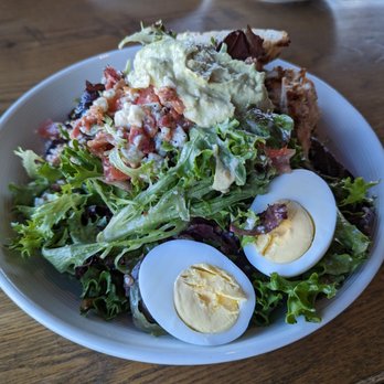 SBC Restaurant and Beer Bar - Cobb with insanely acidic dressing premixed - American Near Me - Milford, Connecticut SBC Restaurant and Beer Bar - Cobb with insanely acidic dressing premixed - American Near Me - Milford, Connecticut