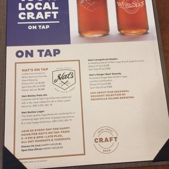 White Spot - Chilliwack - a menu for a local craft on tap - Burgers Near Me - Chilliwack, British Columbia White Spot - Chilliwack - a menu for a local craft on tap - Burgers Near Me - Chilliwack, British Columbia