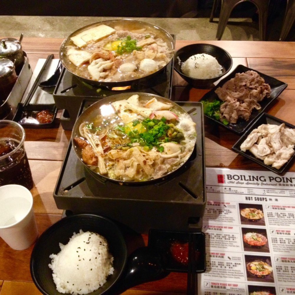 Boiling Point - lamb hot soup ($12.99) & japanese miso hot soup ($16.99 cuz lil bigger wok)...sides of pork intestines ($3.75) & beef ($4.50)... - Hot Pot Near Me - Fremont, California Boiling Point - lamb hot soup ($12.99) & japanese miso hot soup ($16.99 cuz lil bigger wok)...sides of pork intestines ($3.75) & beef ($4.50)... - Hot Pot Near Me - Fremont, California