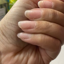 LaVish Nails & Spa - I'm no genius.. but is the acrylic still on my nails??? I think so, right..Bad experience at this place.