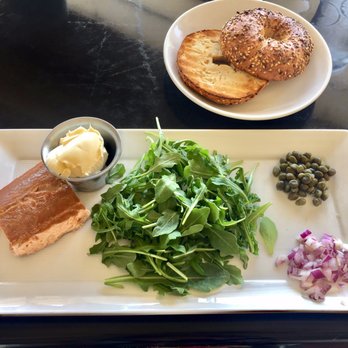Campbell’s Pub & Veranda - Bagel, cream cheese, and smoked salmon - New American Near Me - Chelan, Washington