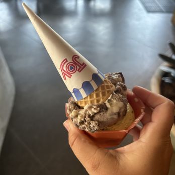 Sonny's Ice Cream - a hand holding a cone of ice cream - Ice Cream & Frozen Yogurt Near Me - Minneapolis, Minnesota