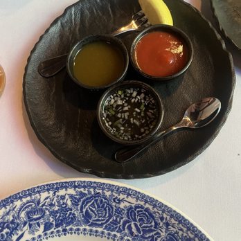 Hyeholde Restaurant - House made sauce for oysters - New American Near Me - Coraopolis, Pennsylvania Hyeholde Restaurant - House made sauce for oysters - New American Near Me - Coraopolis, Pennsylvania