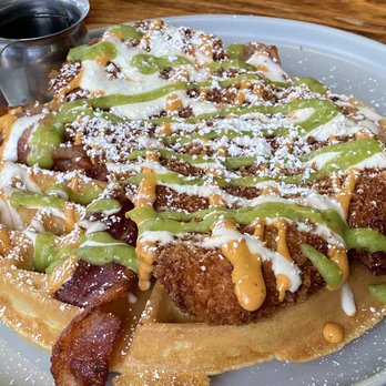 Tostadas - Mexican Chicken N Waffles - Breakfast & Brunch Near Me - San Jose, California Tostadas - Mexican Chicken N Waffles - Breakfast & Brunch Near Me - San Jose, California