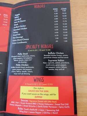 Menu photo 5 Toss Pizza and Wings Saint Clair, PA