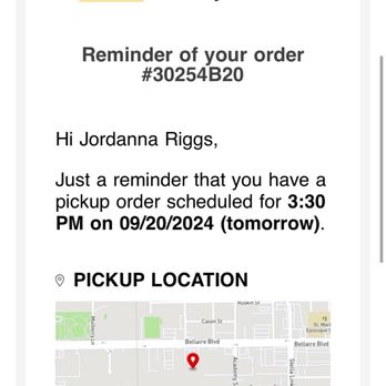 Leven Bakery & Cafe - The reminder I received to pick up my order. - Bakeries Near Me - Houston, Texas Leven Bakery & Cafe - The reminder I received to pick up my order. - Bakeries Near Me - Houston, Texas