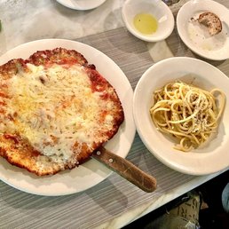 Chicken Parmigiana and Cacio e pepe!