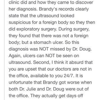 Harris Pet Hospital - Response from Harris- deflecting and making excuses. I would not say me calling a vet at 12:00 on a Tuesday is expecting 24/7 service - Veterinarians Near Me - Salem, Wisconsin Harris Pet Hospital - Response from Harris- deflecting and making excuses. I would not say me calling a vet at 12:00 on a Tuesday is expecting 24/7 service - Veterinarians Near Me - Salem, Wisconsin