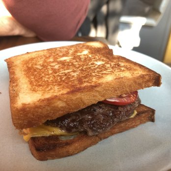 True Laurel - Patty Melt. Do not be fooled by the size in the picture. It's close-up. Hubby said it taste exactly like In-n-Out but $14. - Cocktail Bars Near Me - San Francisco, California True Laurel - Patty Melt. Do not be fooled by the size in the picture. It's close-up. Hubby said it taste exactly like In-n-Out but $14. - Cocktail Bars Near Me - San Francisco, California