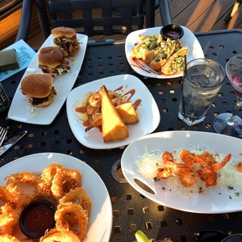 Peohe's - Happy Hour! -- Pulled Pork Sliders, Thai Chicken Spring Rolls, Pacific Fire Shrimp, Coconut Crunchy Shrimp, Maui Onion Rings - Seafood Near Me - Coronado, California