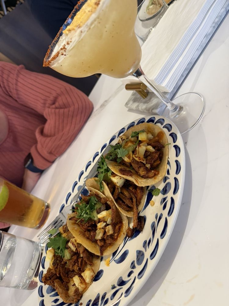Food from La Plaza Taqueria