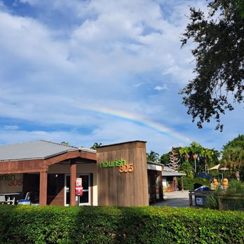Zoo Miami - Rainbow over the Nourish 305 restaurant - Zoos Near Me - Miami, Florida Zoo Miami - Rainbow over the Nourish 305 restaurant - Zoos Near Me - Miami, Florida