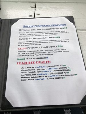 Menu photo 4 Snooky's On The Water Little River, SC Menu photo 4 Snooky's On The Water Little River, SC