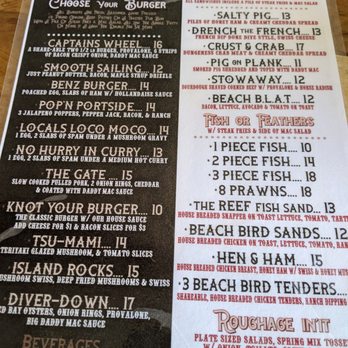 The Dive - Menu I was really torn between a burger or the fish and chips I went with the fish and chips I'm glad I did - Bars Near Me - Port Orford, Oregon