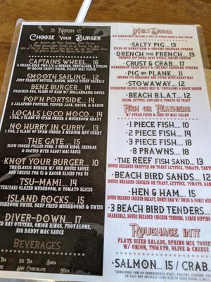 Menu photo 1 The Dive Port Orford, OR